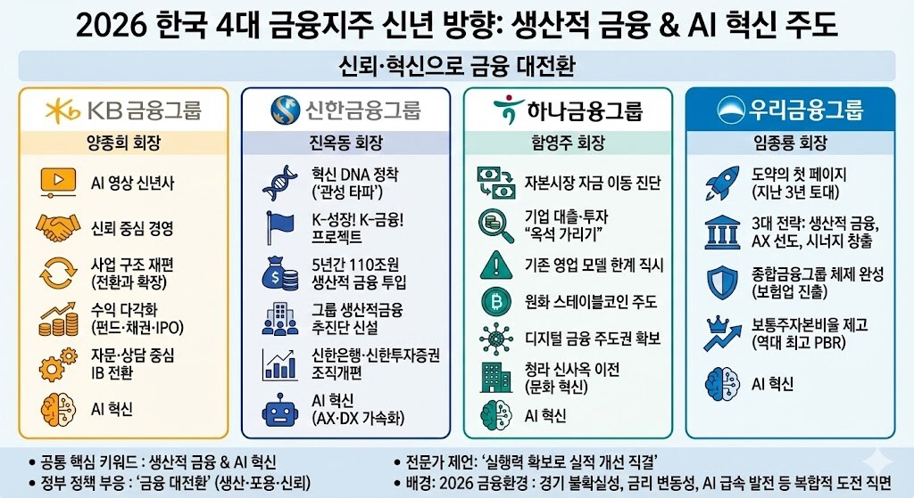 4대 금융지주 회장, 